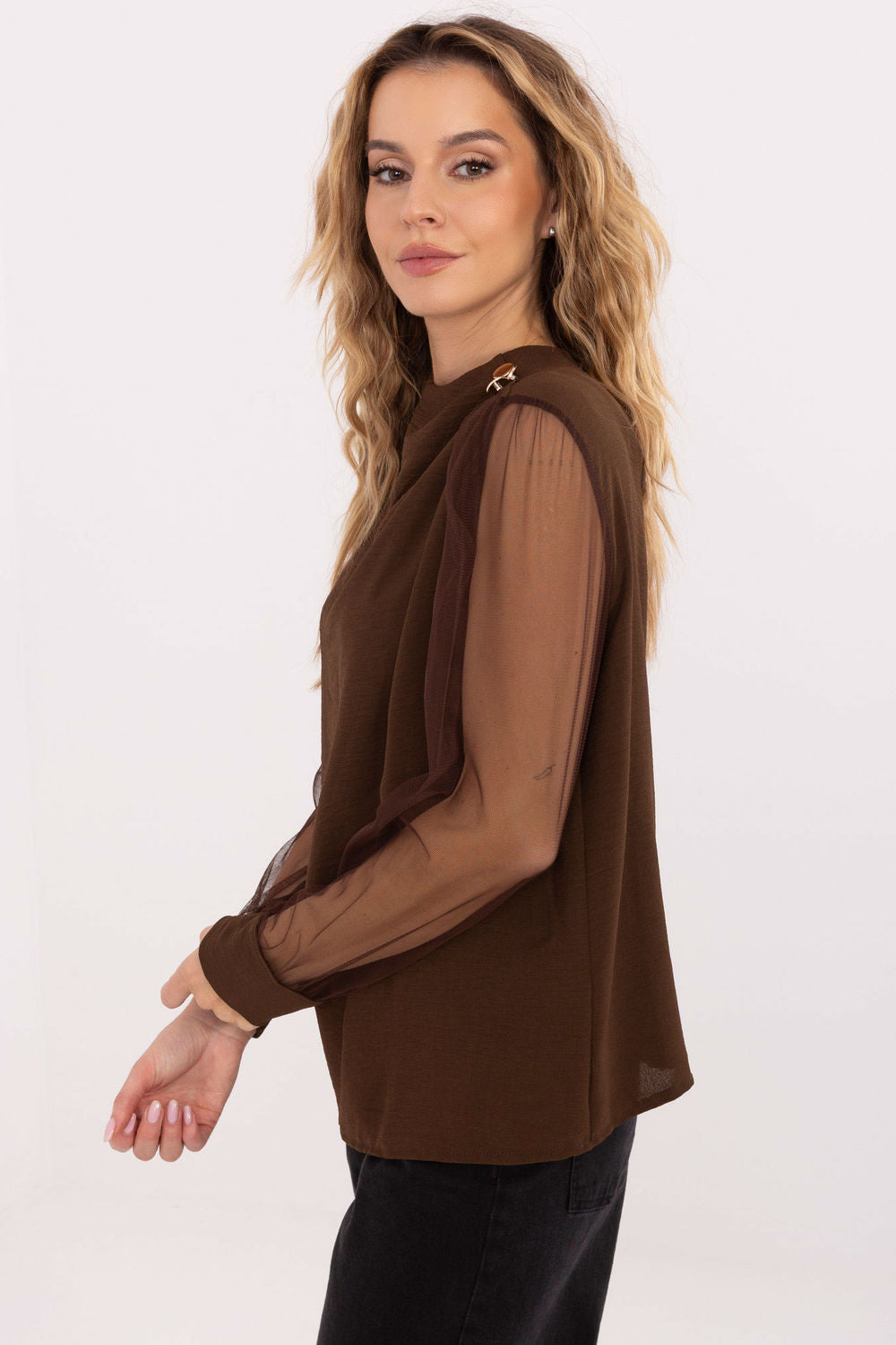 Blouse femme Italy Moda Chemisier Chemisier — brun