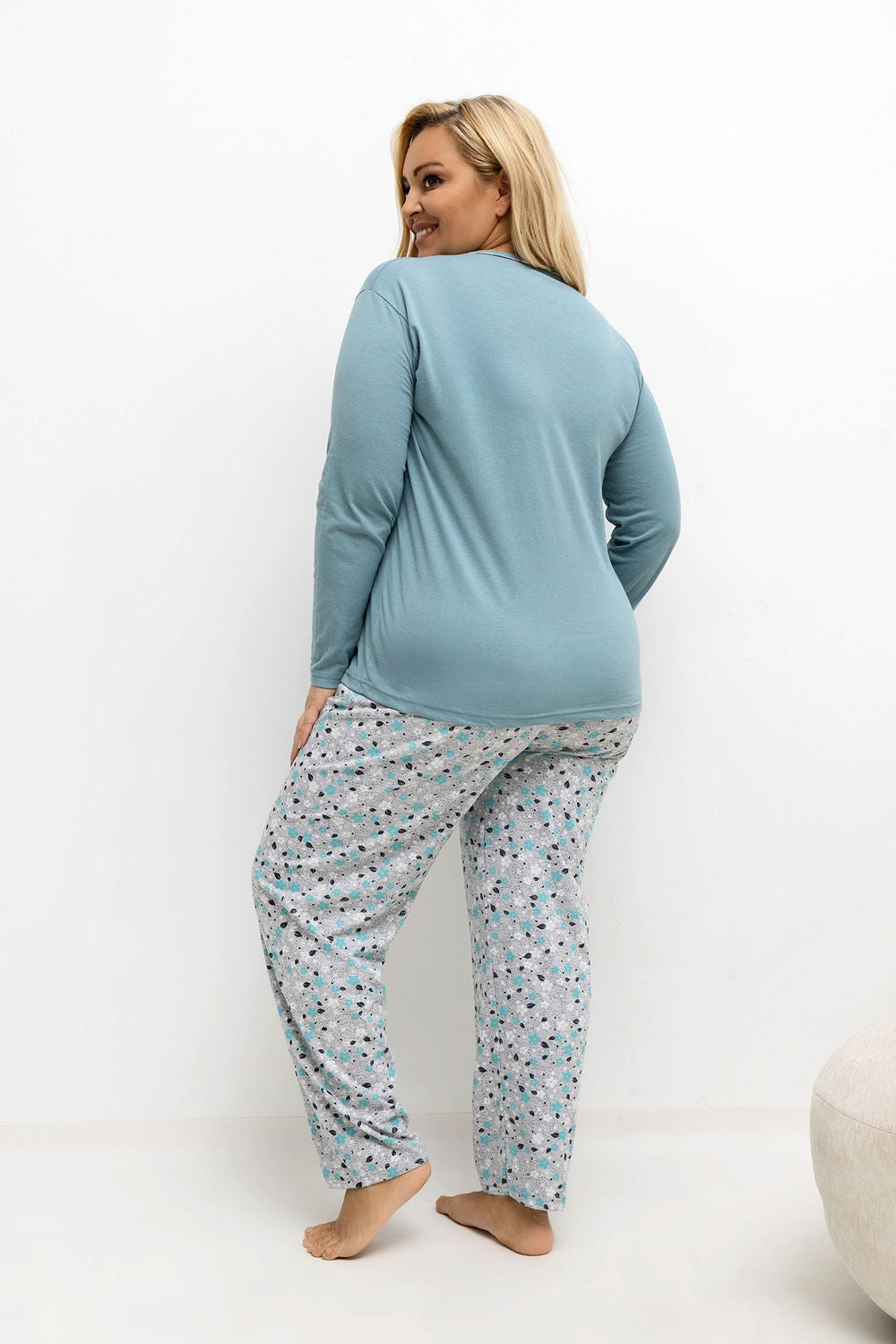 Pyjama femme Forever Pink Taille Plus Taille — vert