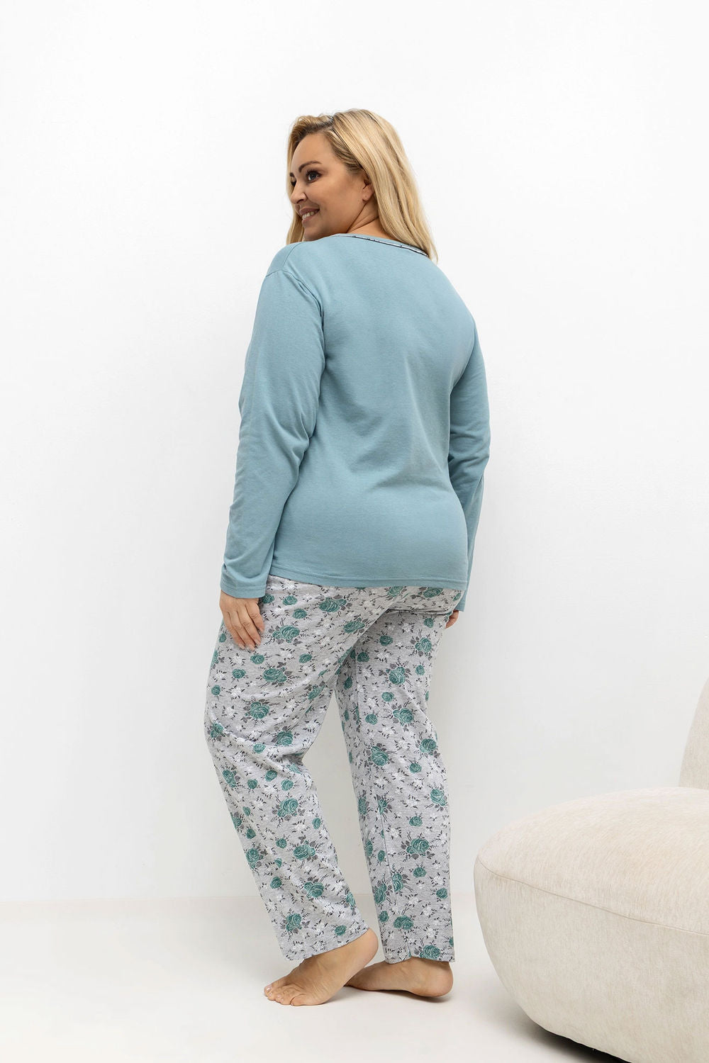 Pyjama femme Forever Pink Taille Plus Taille — vert
