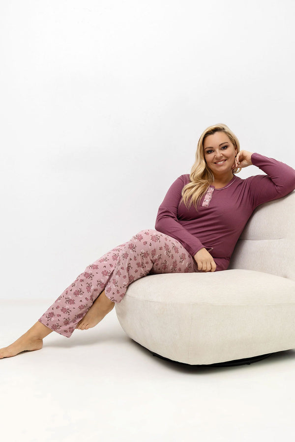 Pyjama femme Forever Pink Taille Plus Taille — rosé