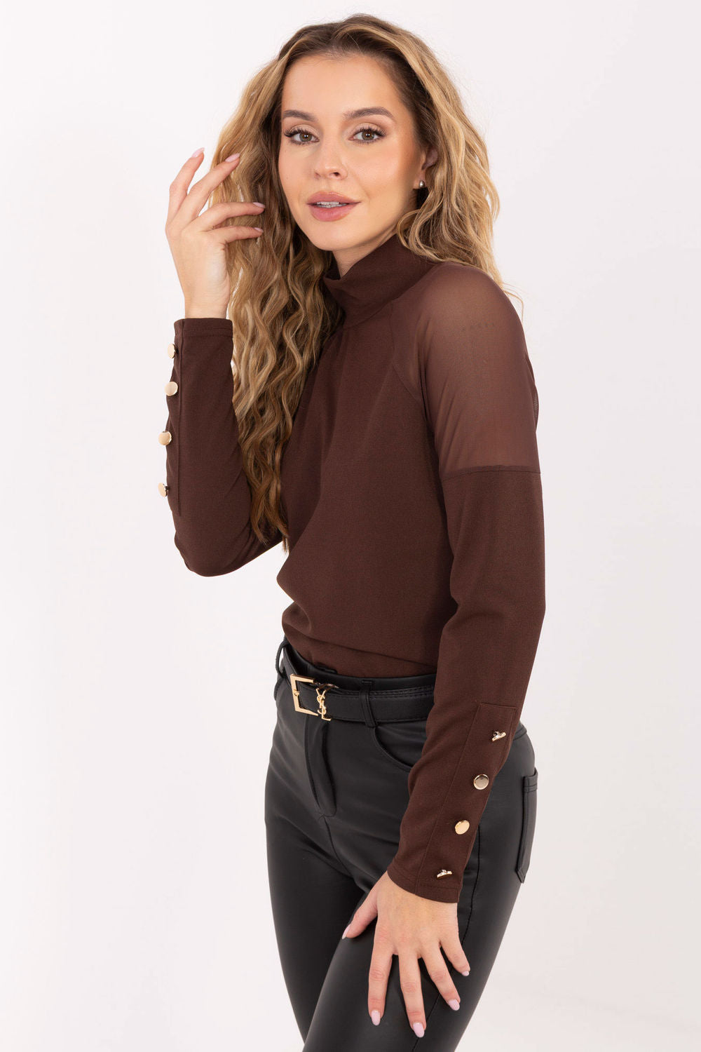 Blouse femme Rue Paris Chemisier Chemisier — brun