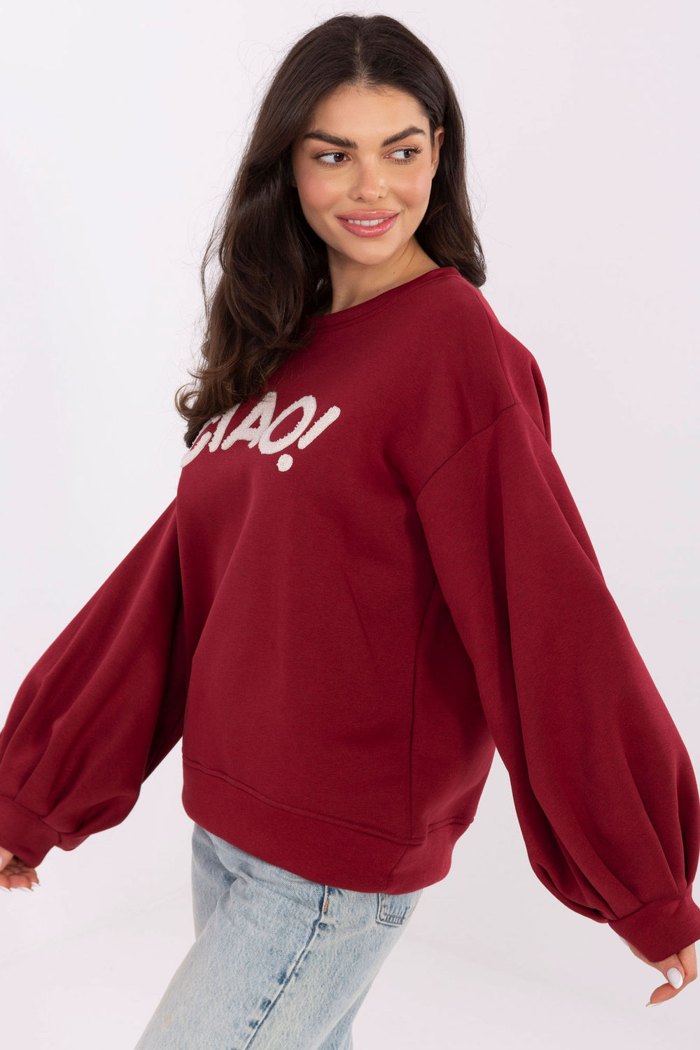 T-shirt femme Rue Paris Sweatshirt Sweatshirt — rouge