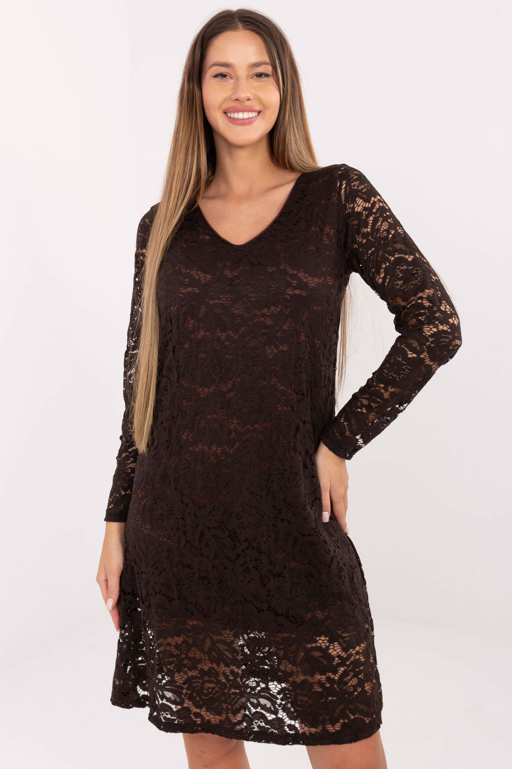 Robe femme Italy Moda De Soirée De — brun