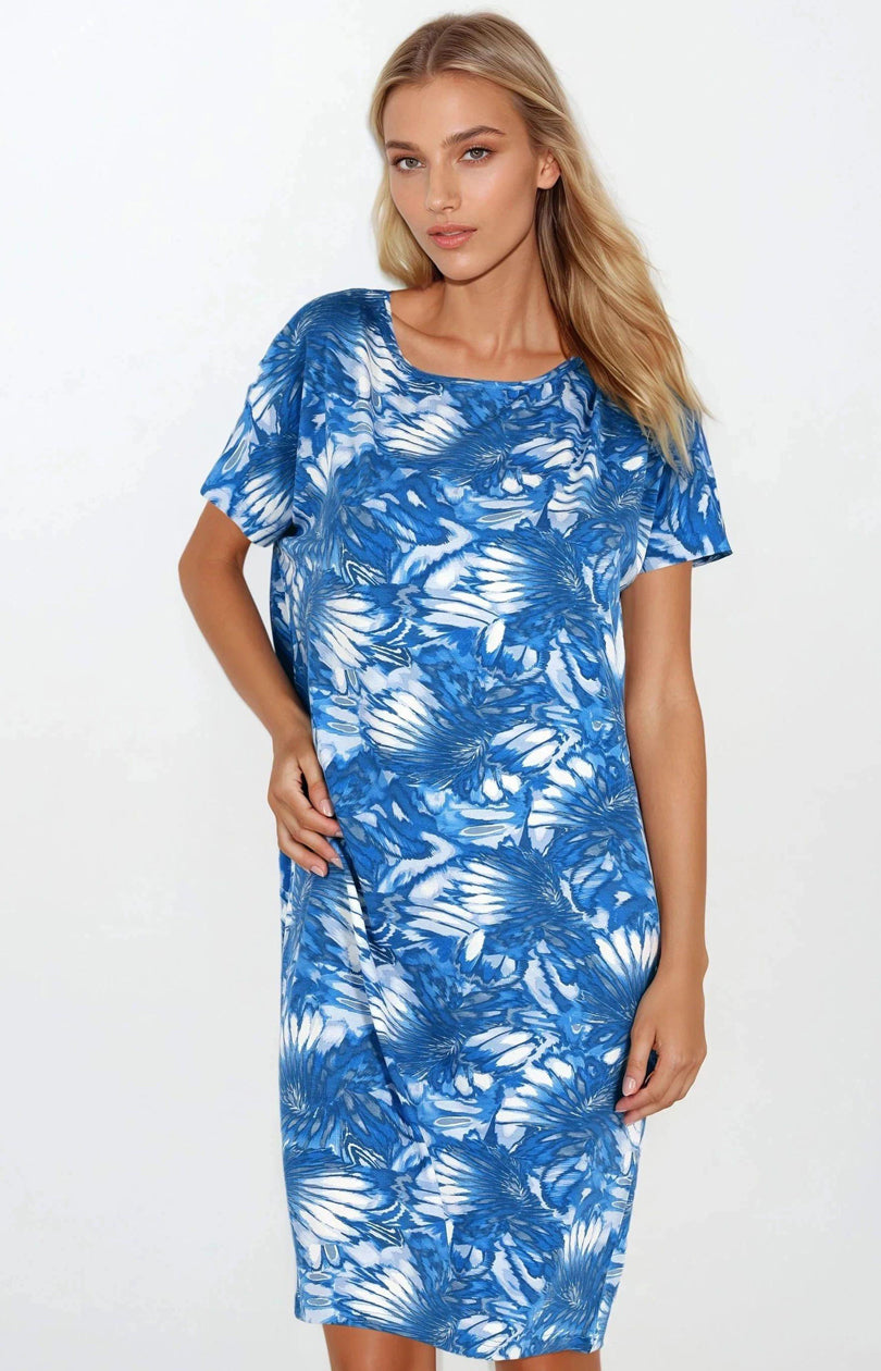 Nuisette femme Momenti Per Me Chemise De Nuit — bleu