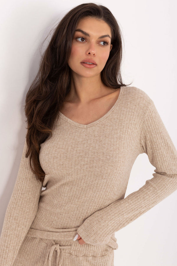 Pull femme Factory Price Chandail Chandail — beige
