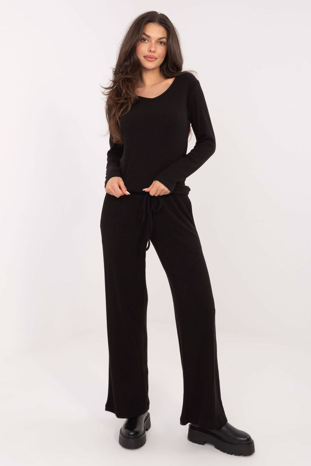 Chaussures à talons femme Factory Price Pantalon Pantalon — noir
