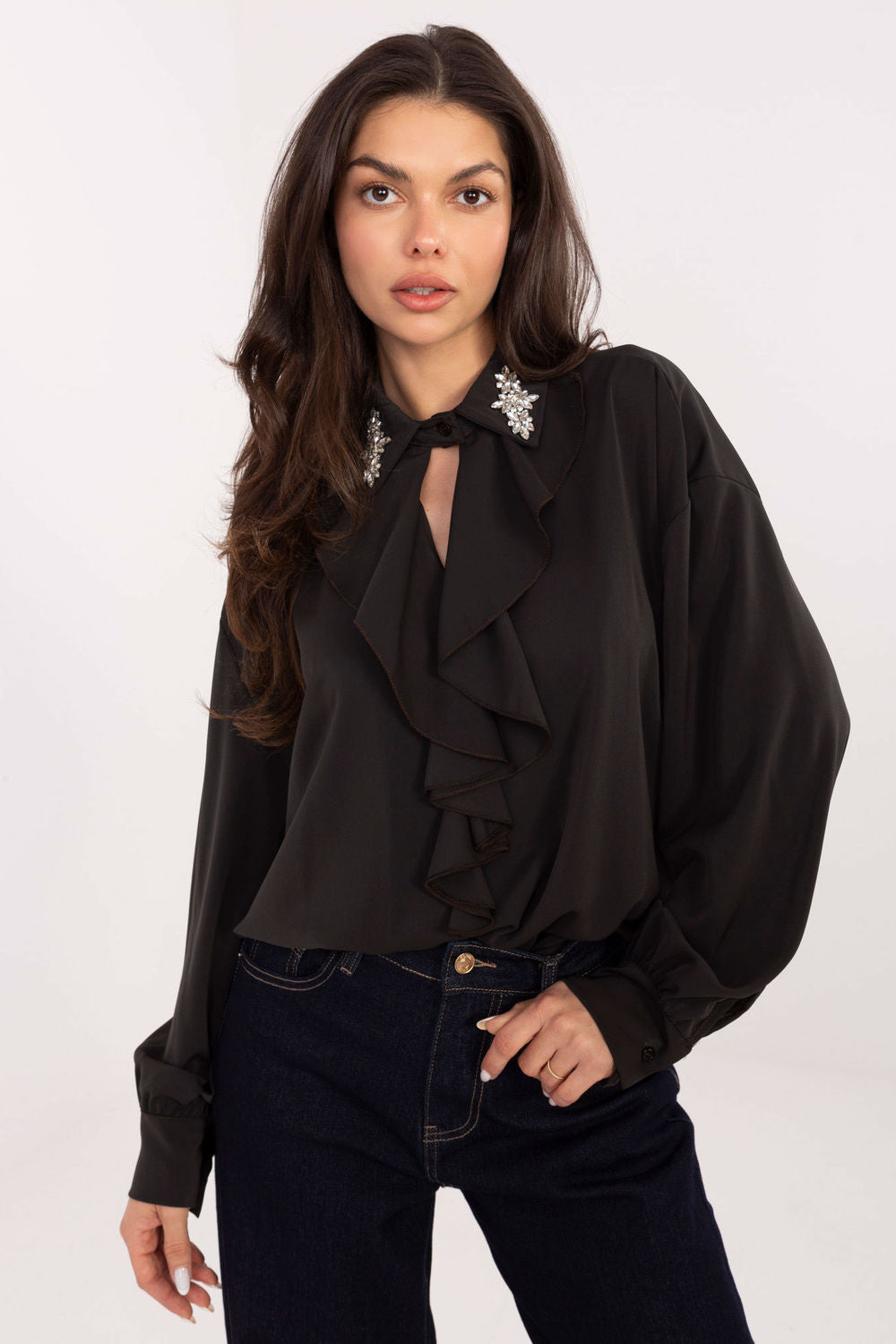 Blouse femme Factory Price Chemisier Chemisier — brun