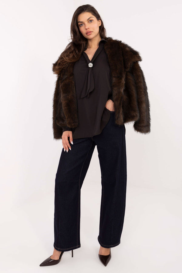 Blouse femme Factory Price Chemisier Chemisier — brun