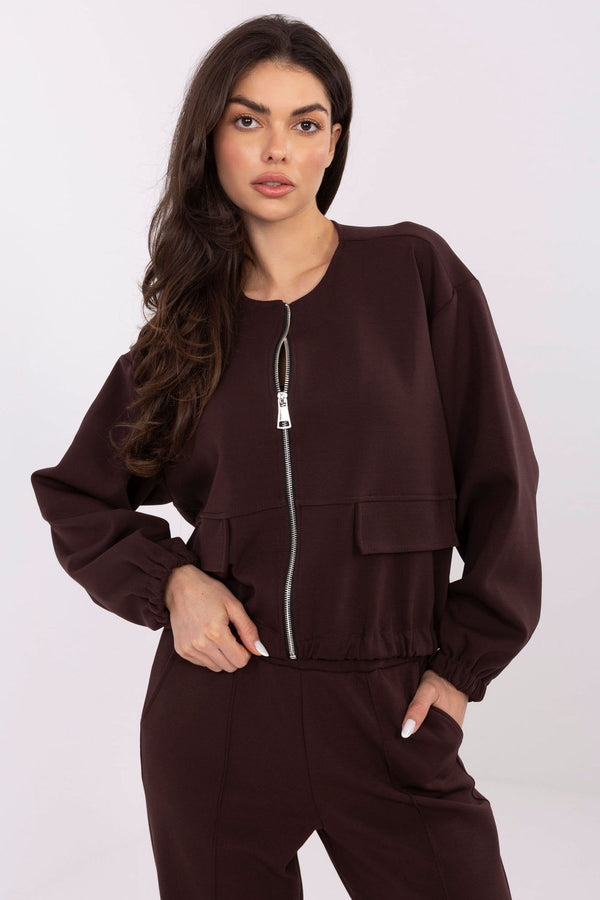 T-shirt femme Factory Price Sweatshirt Sweatshirt — brun