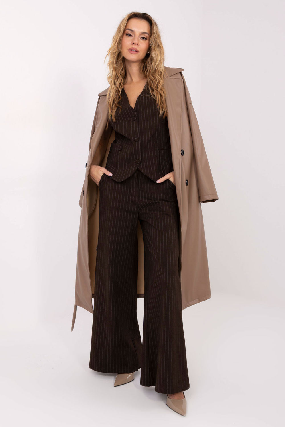 Chaussures à talons femme Rue Paris Pantalon Pantalon — brun