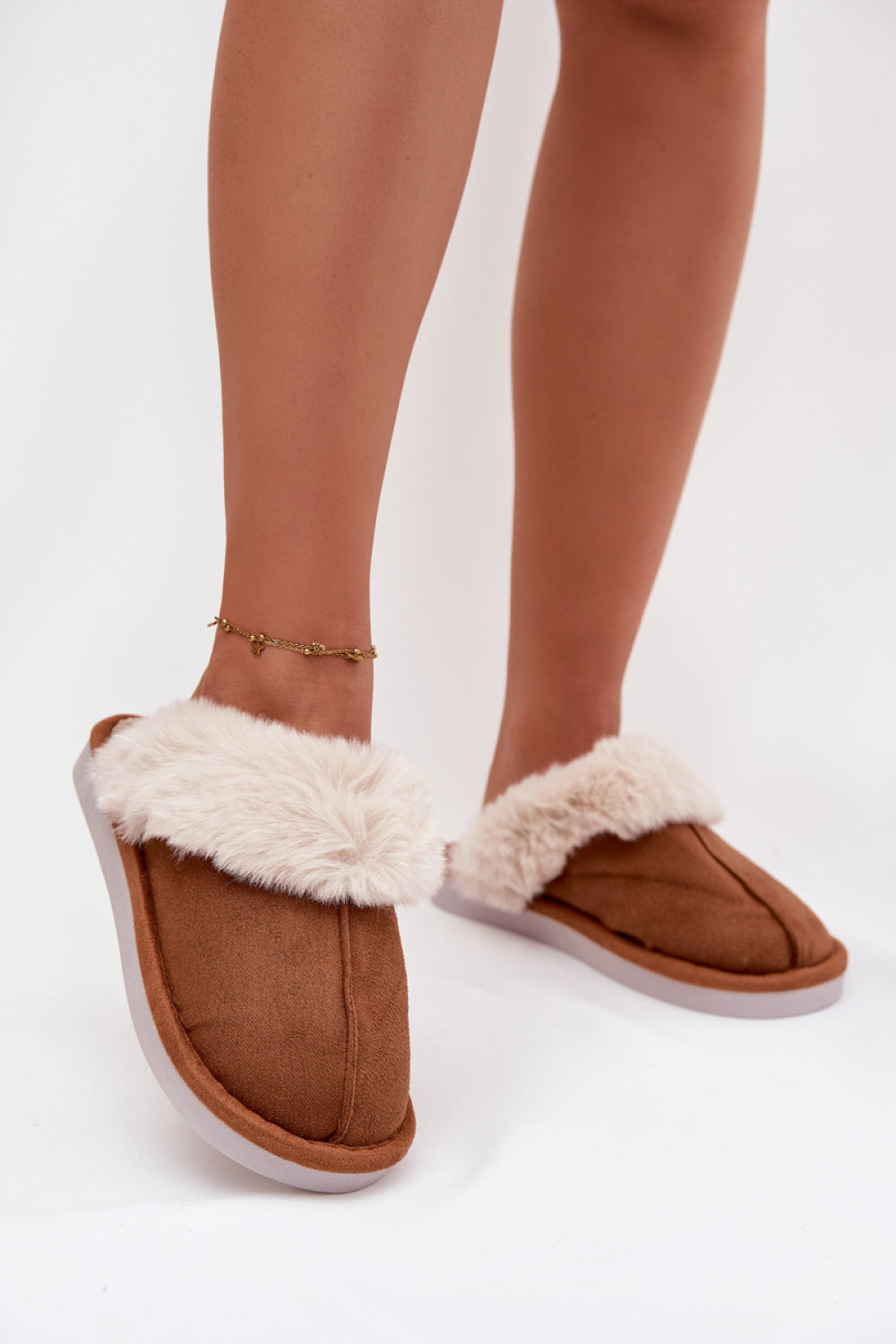 Pantalon femme Step in style Pantoufles Pantoufles — brun