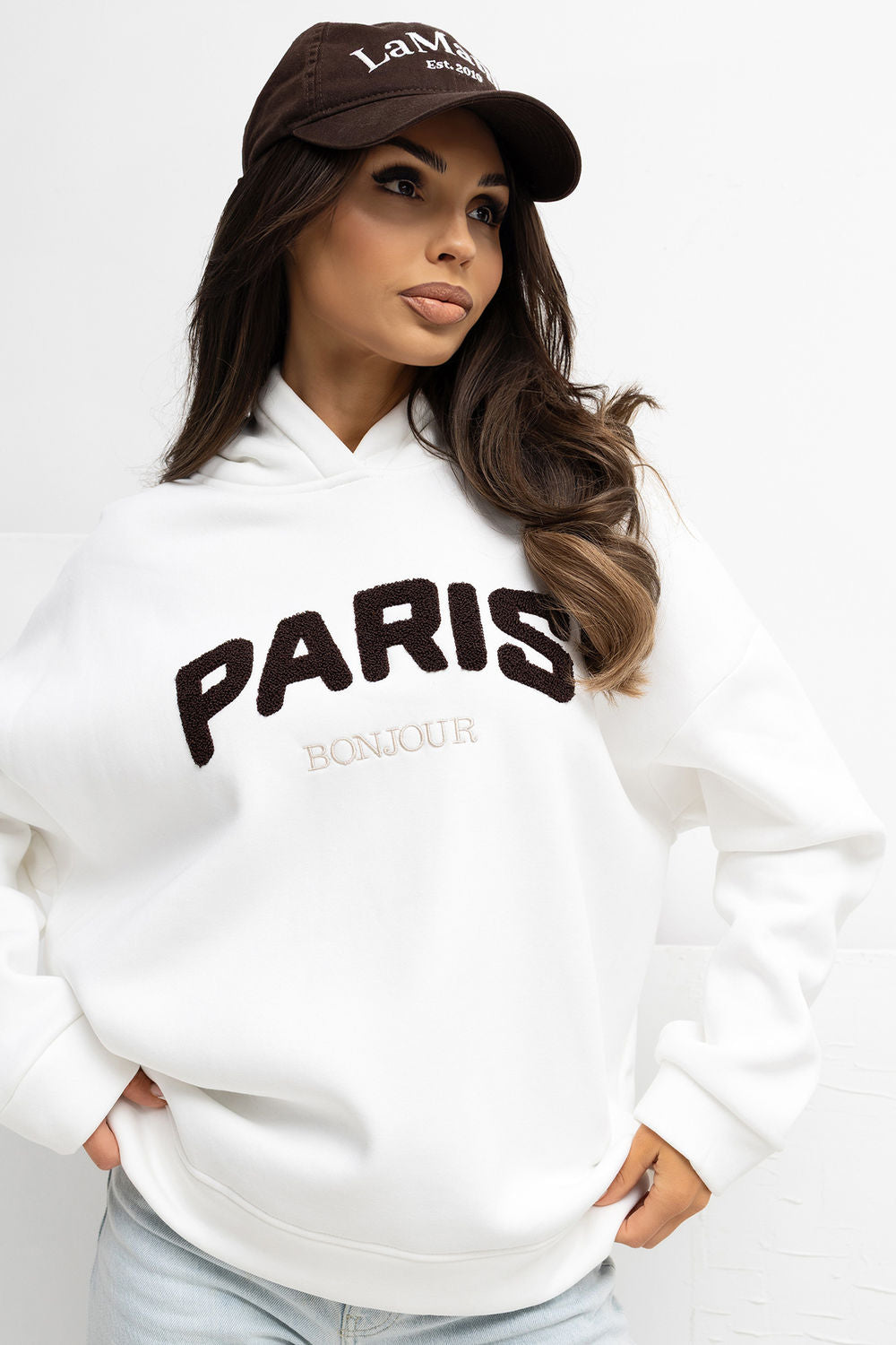 T-shirt femme Rue Paris Sweatshirt Sweatshirt — beige