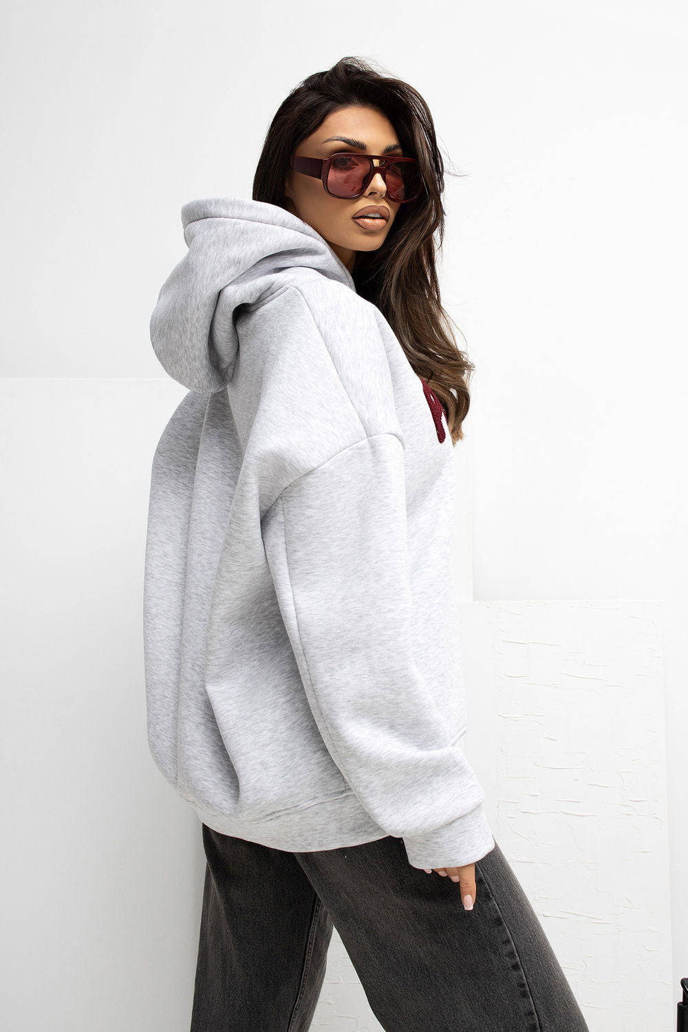 T-shirt femme Rue Paris Sweatshirt Sweatshirt — gris