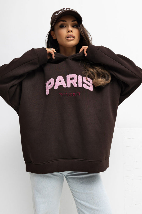 T-shirt femme Rue Paris Sweatshirt Sweatshirt — brun