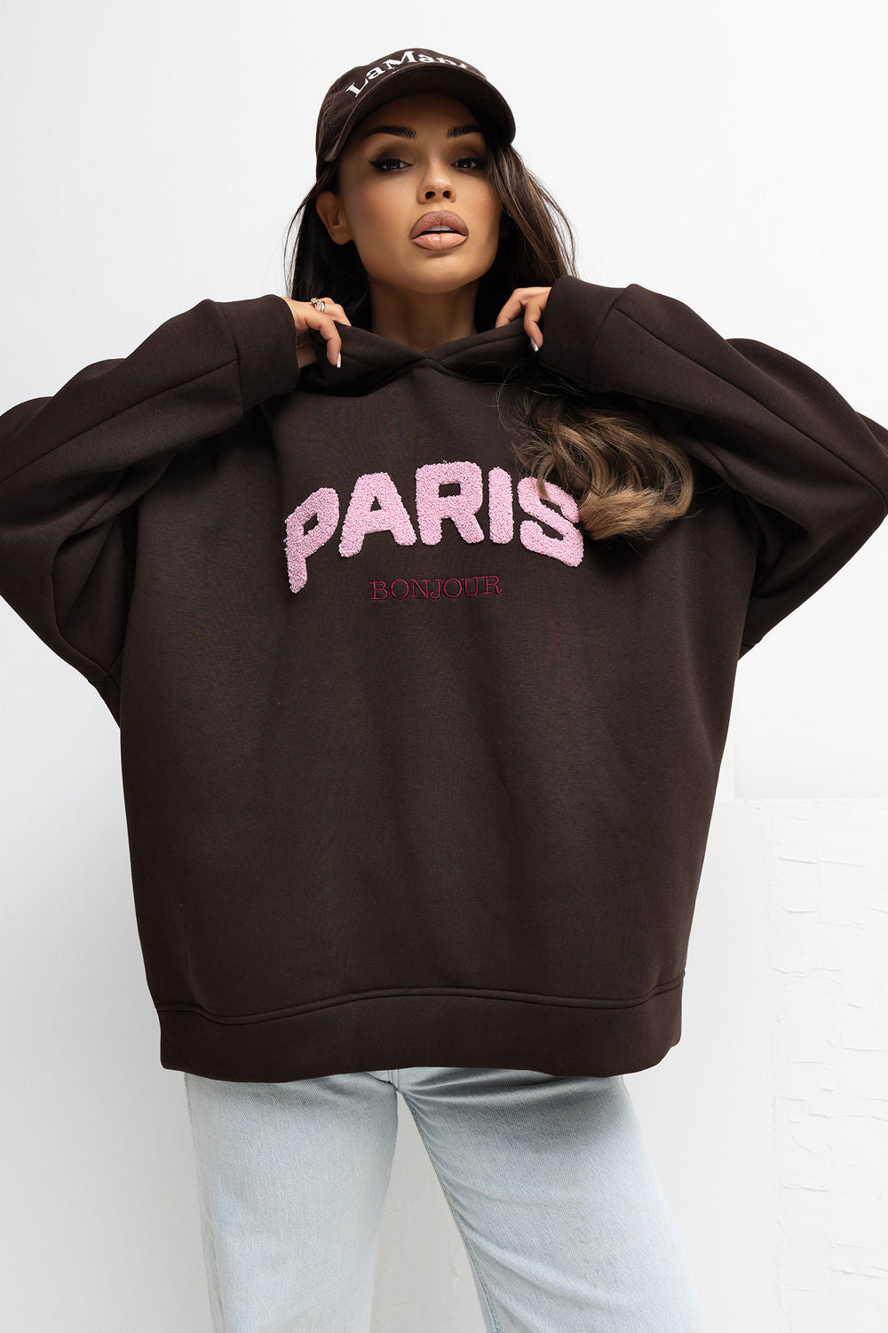 T-shirt femme Rue Paris Sweatshirt Sweatshirt — brun