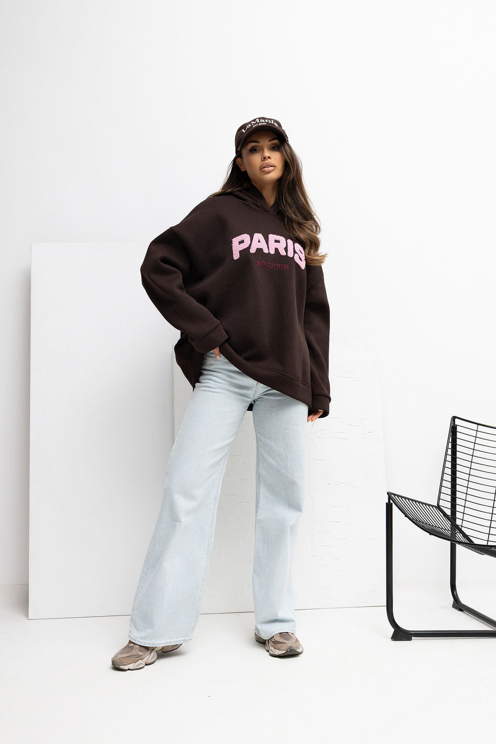 T-shirt femme Rue Paris Sweatshirt Sweatshirt — brun