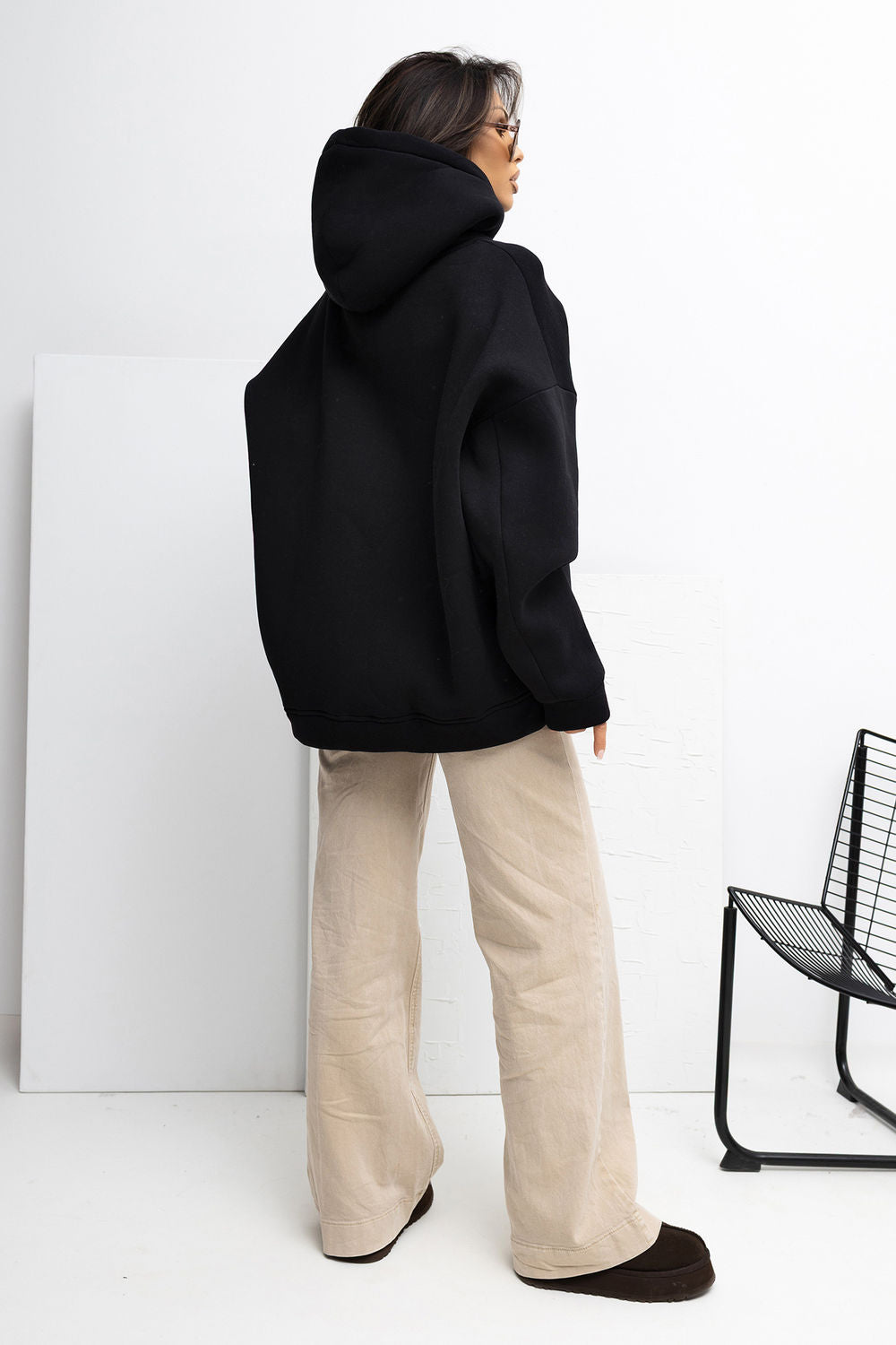 T-shirt femme Rue Paris Sweatshirt Sweatshirt — noir