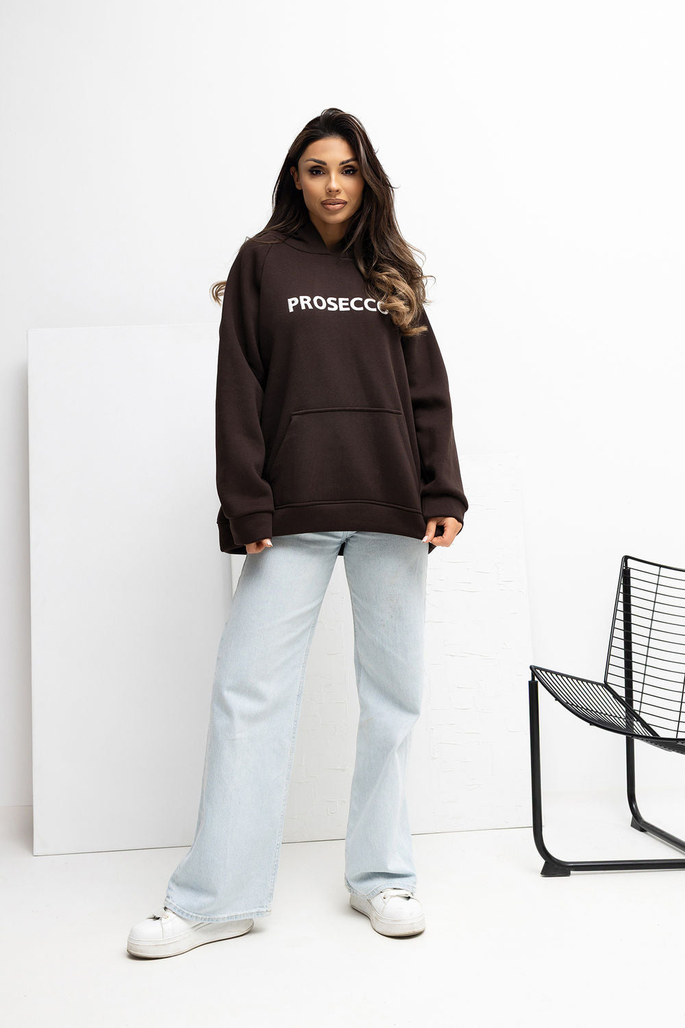 T-shirt femme Rue Paris Sweatshirt Sweatshirt — brun