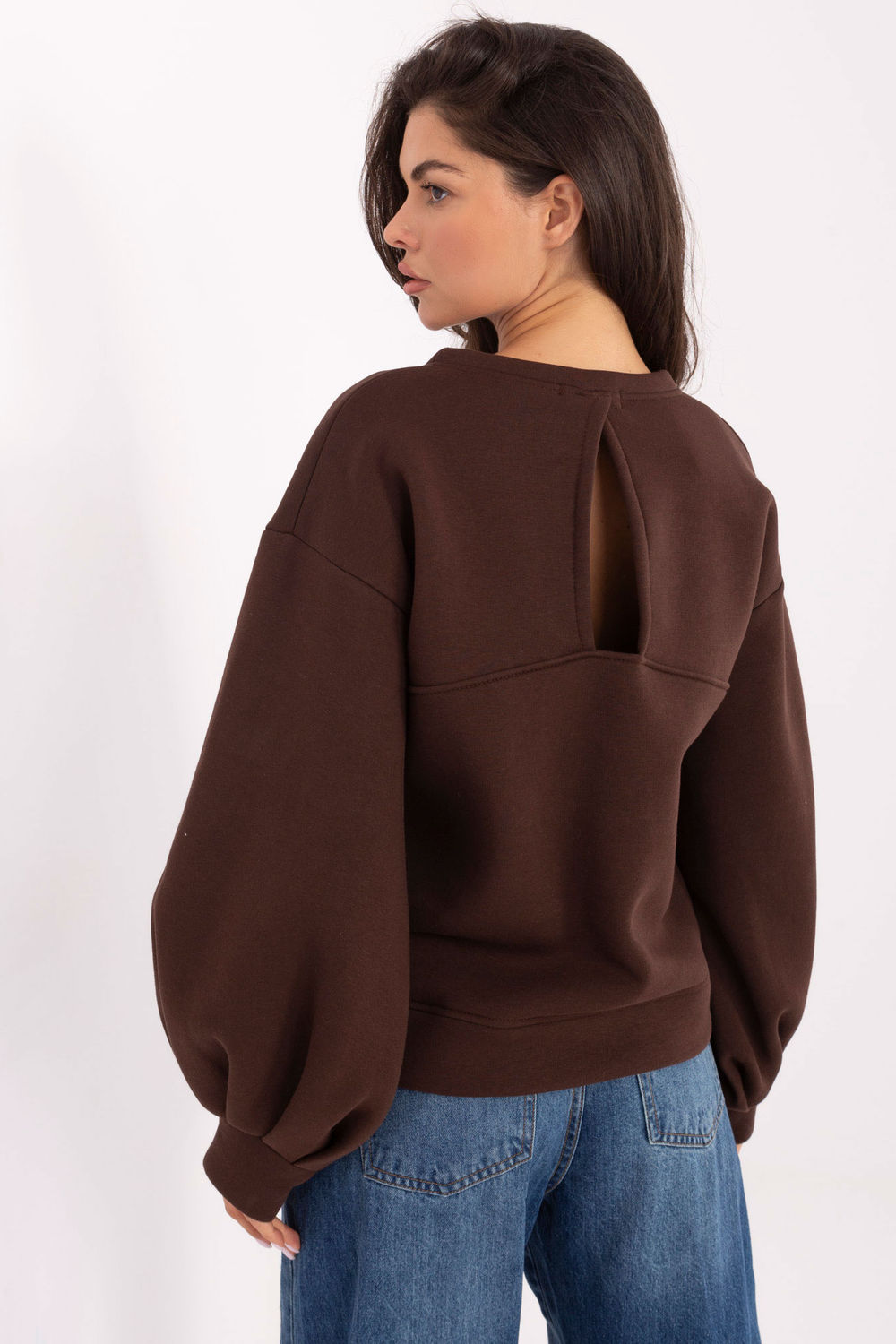 T-shirt femme Factory Price Sweatshirt Sweatshirt — brun