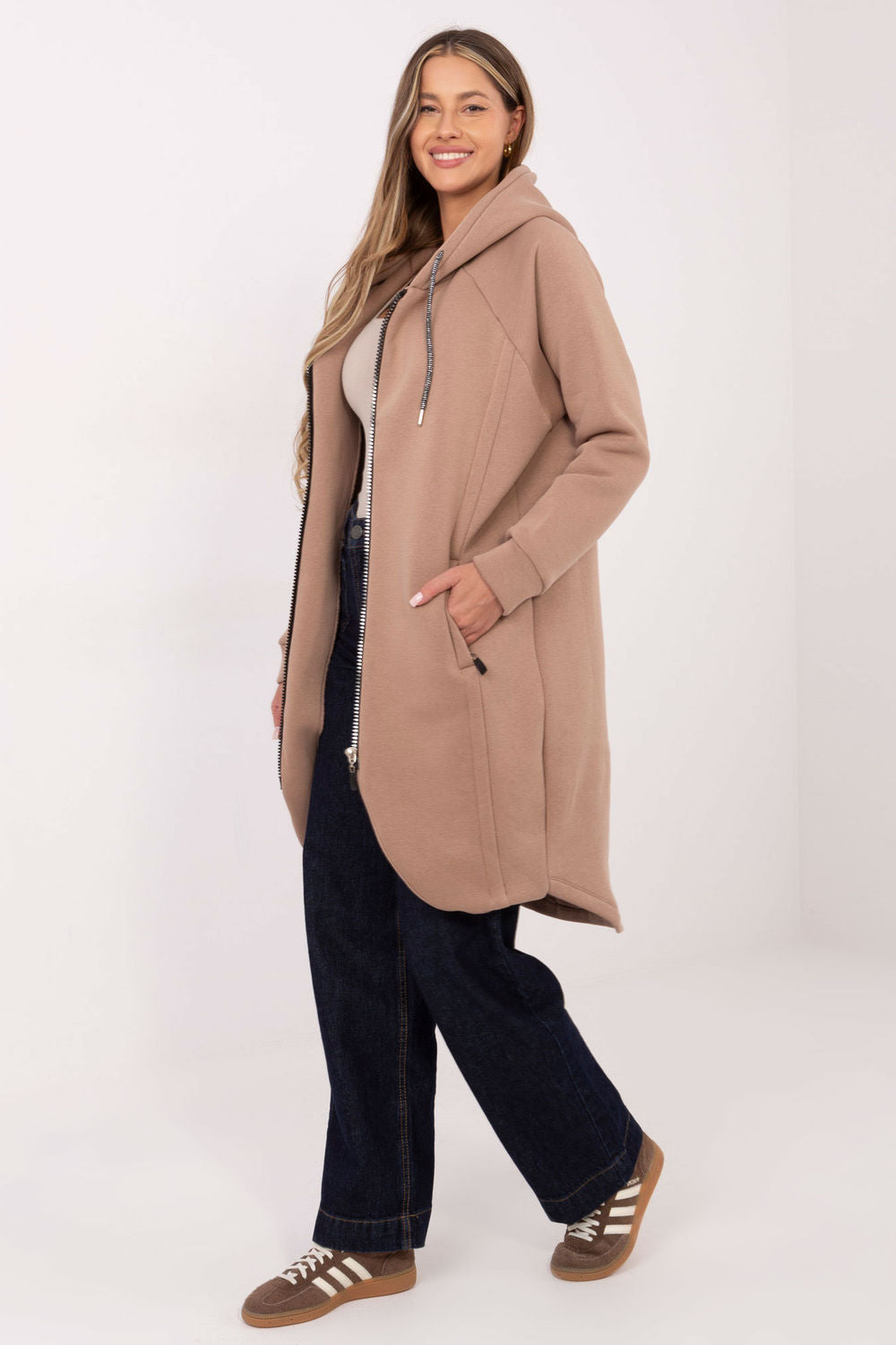 T-shirt femme Relevance Sweatshirt Sweatshirt — beige