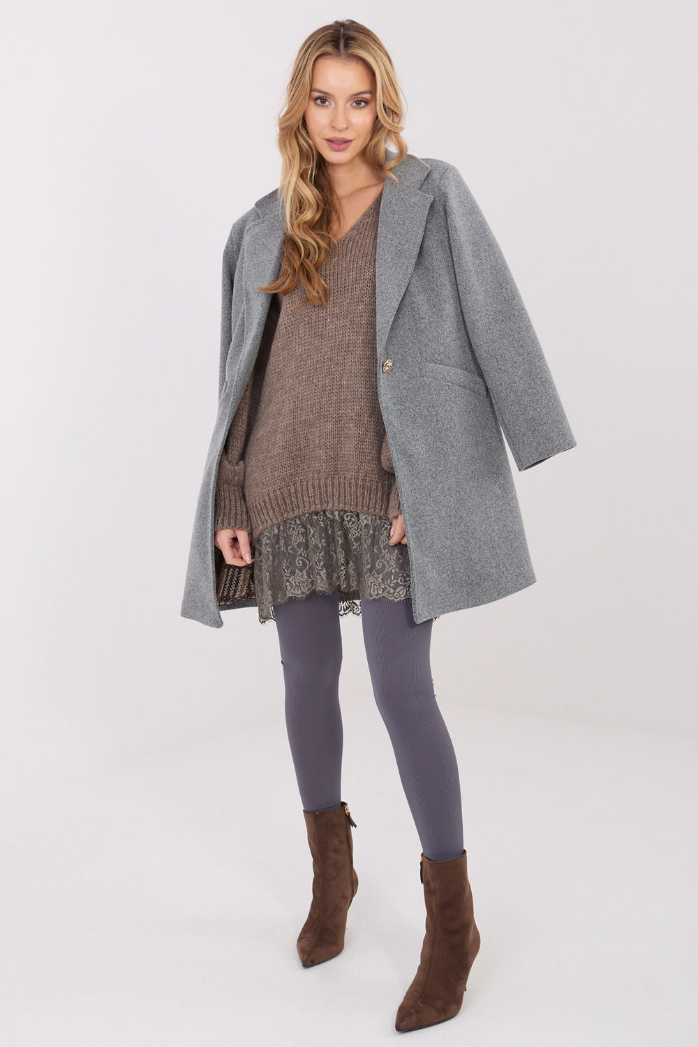 Pull femme Factory Price Chandail Chandail — beige