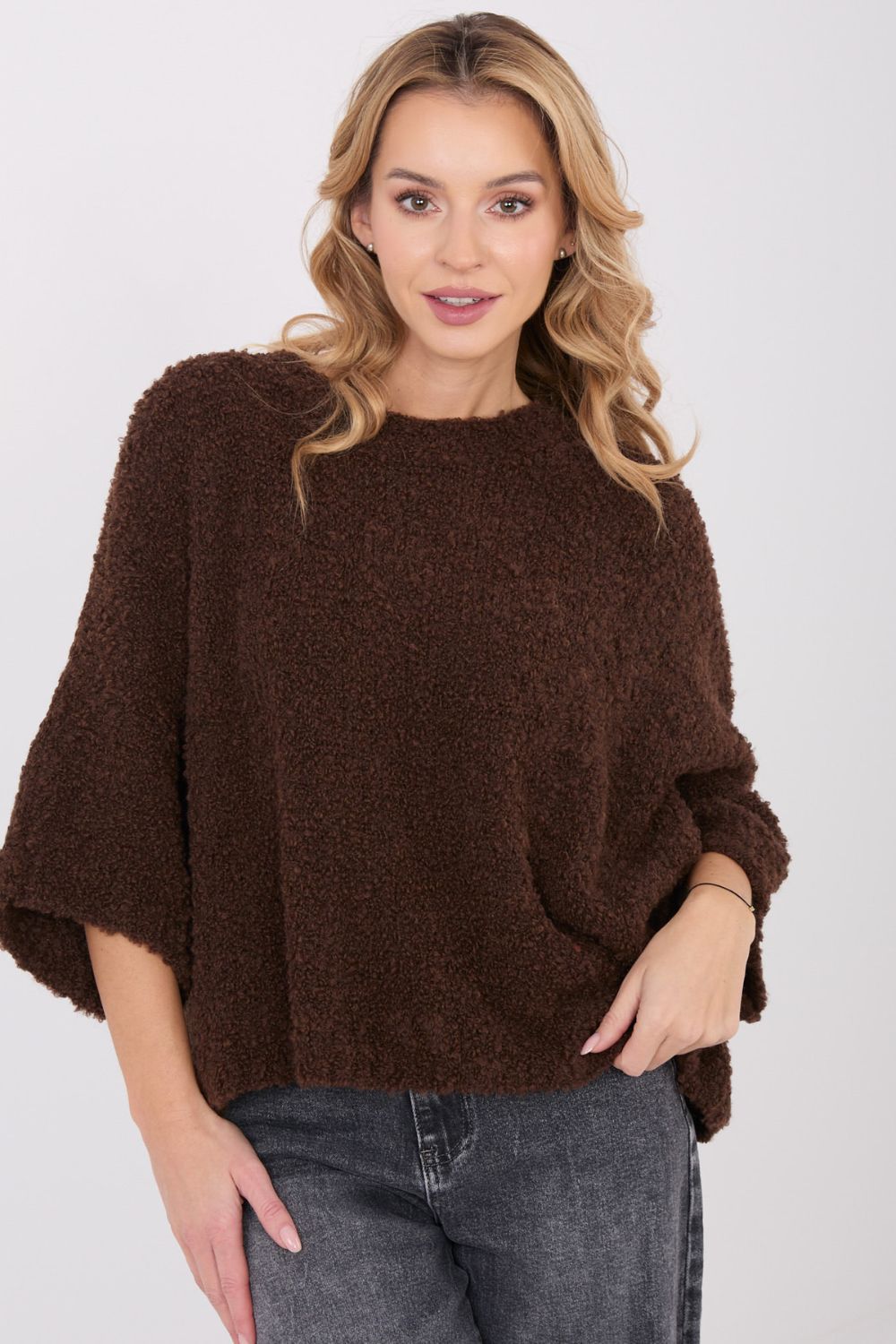 Pull femme Factory Price Chandail Chandail — brun