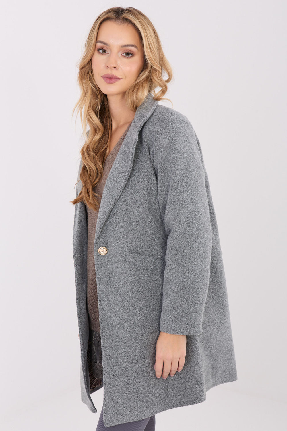 Manteau femme Italy Moda — gris