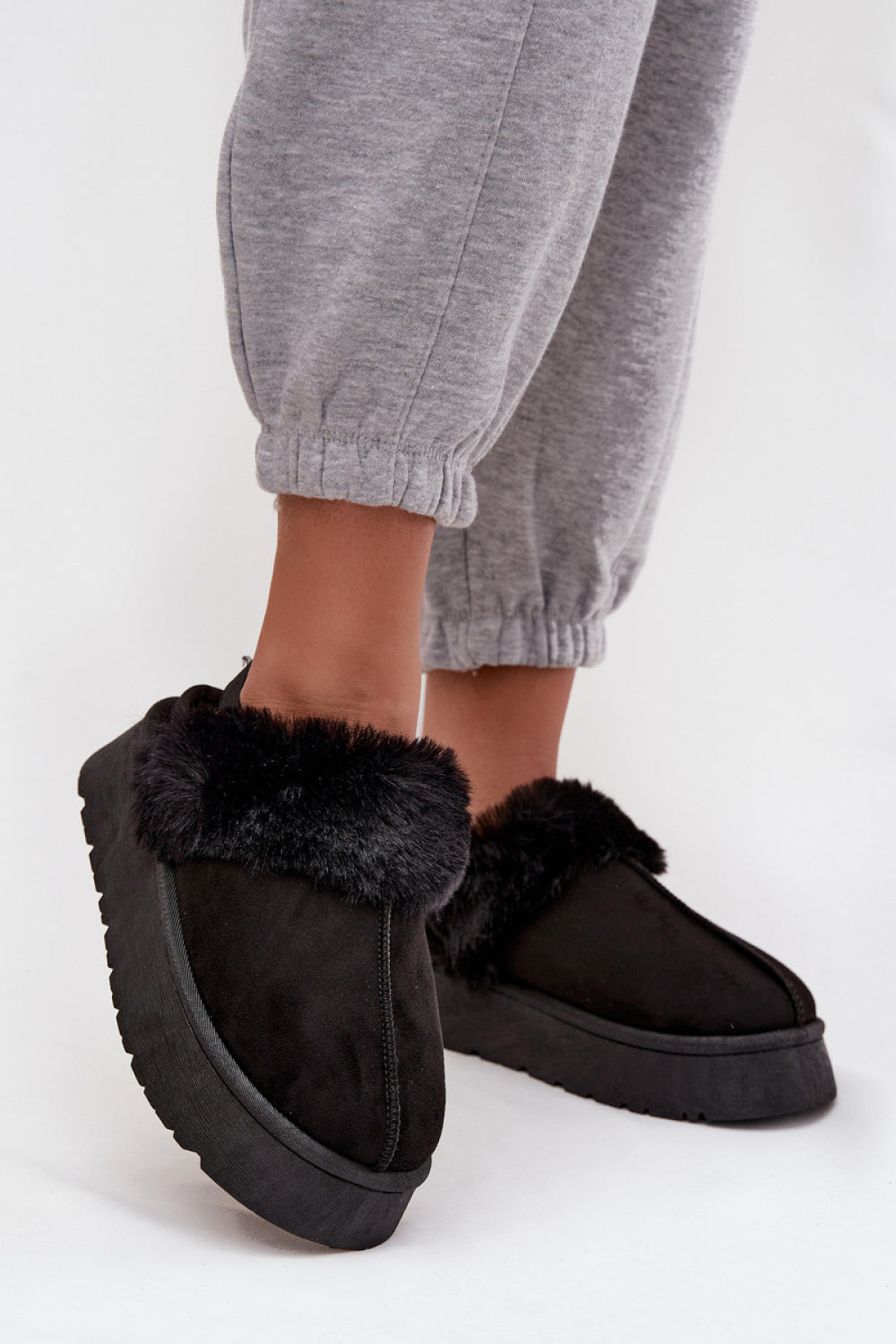 Pantalon femme Step in style Pantoufles Pantoufles — noir