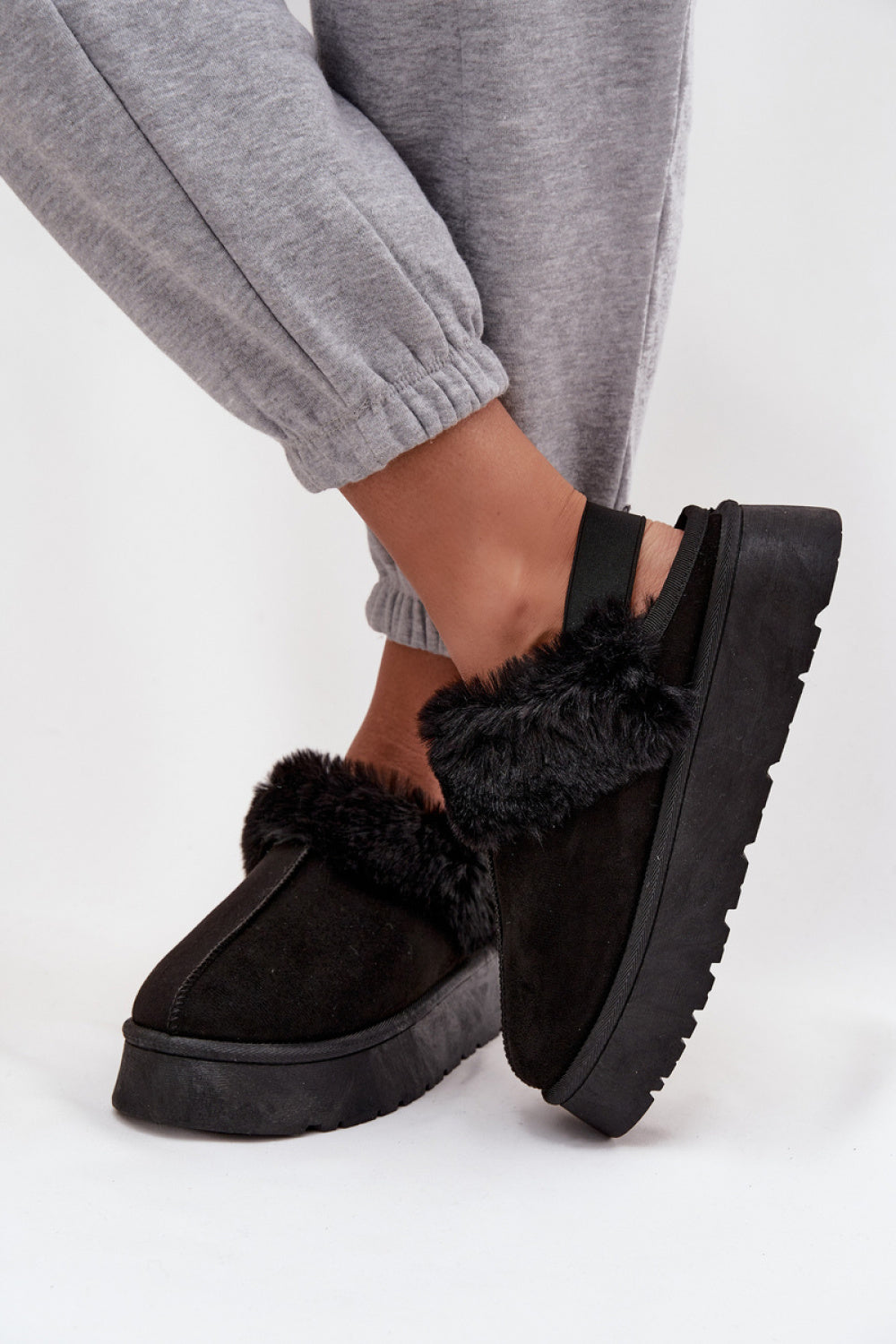 Pantalon femme Step in style Pantoufles Pantoufles — noir