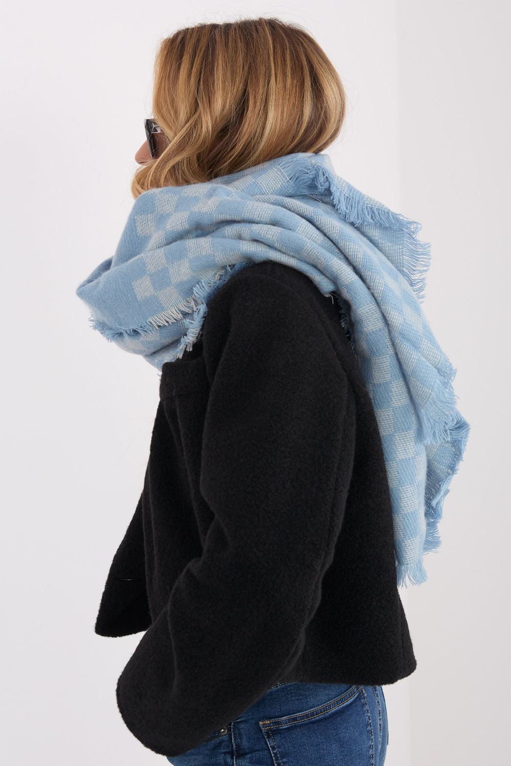 Châle femme AT — bleu