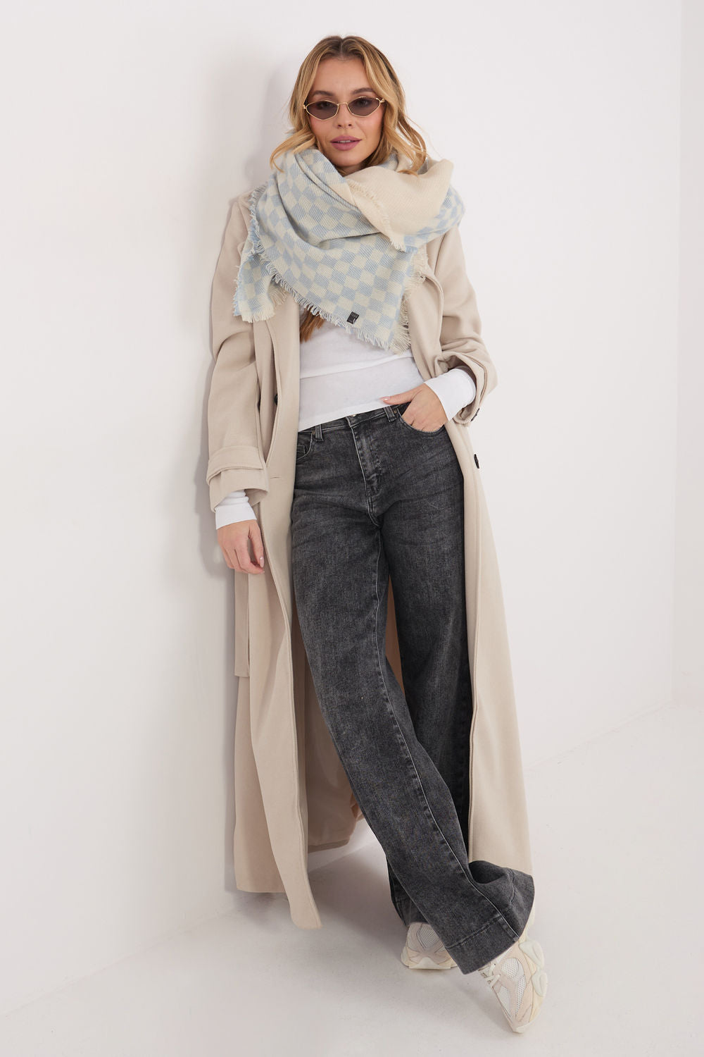 Châle femme AT — bleu