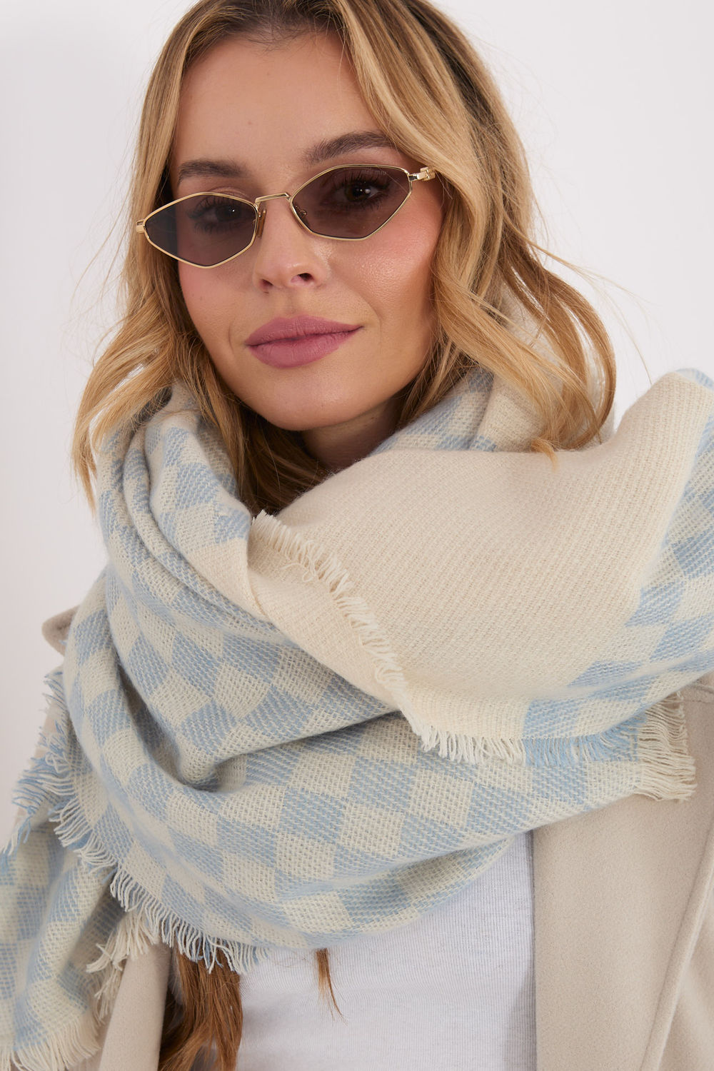 Châle femme AT — bleu