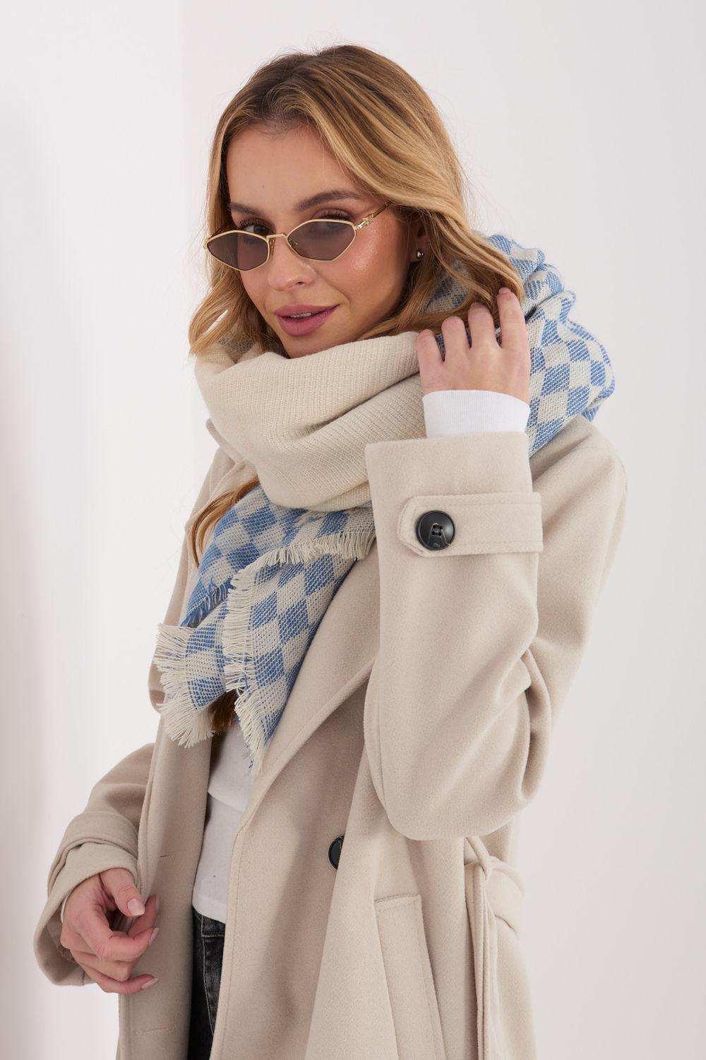 Châle femme AT — beige