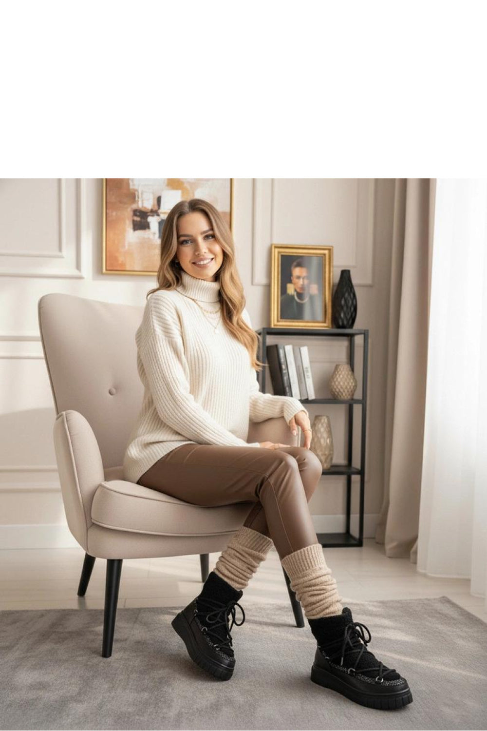 Bottes femme Solea De Neige De — noir