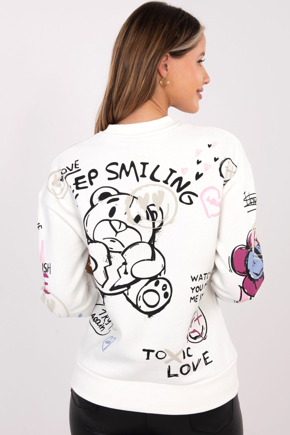 T-shirt femme Sublevel Sweatshirt Sweatshirt — blanc