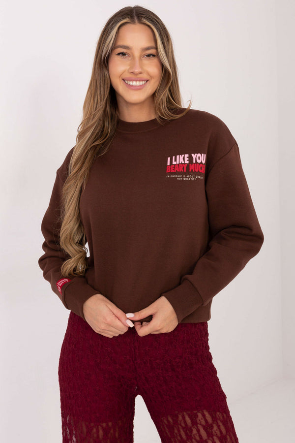 T-shirt femme Sublevel Sweatshirt Sweatshirt — brun