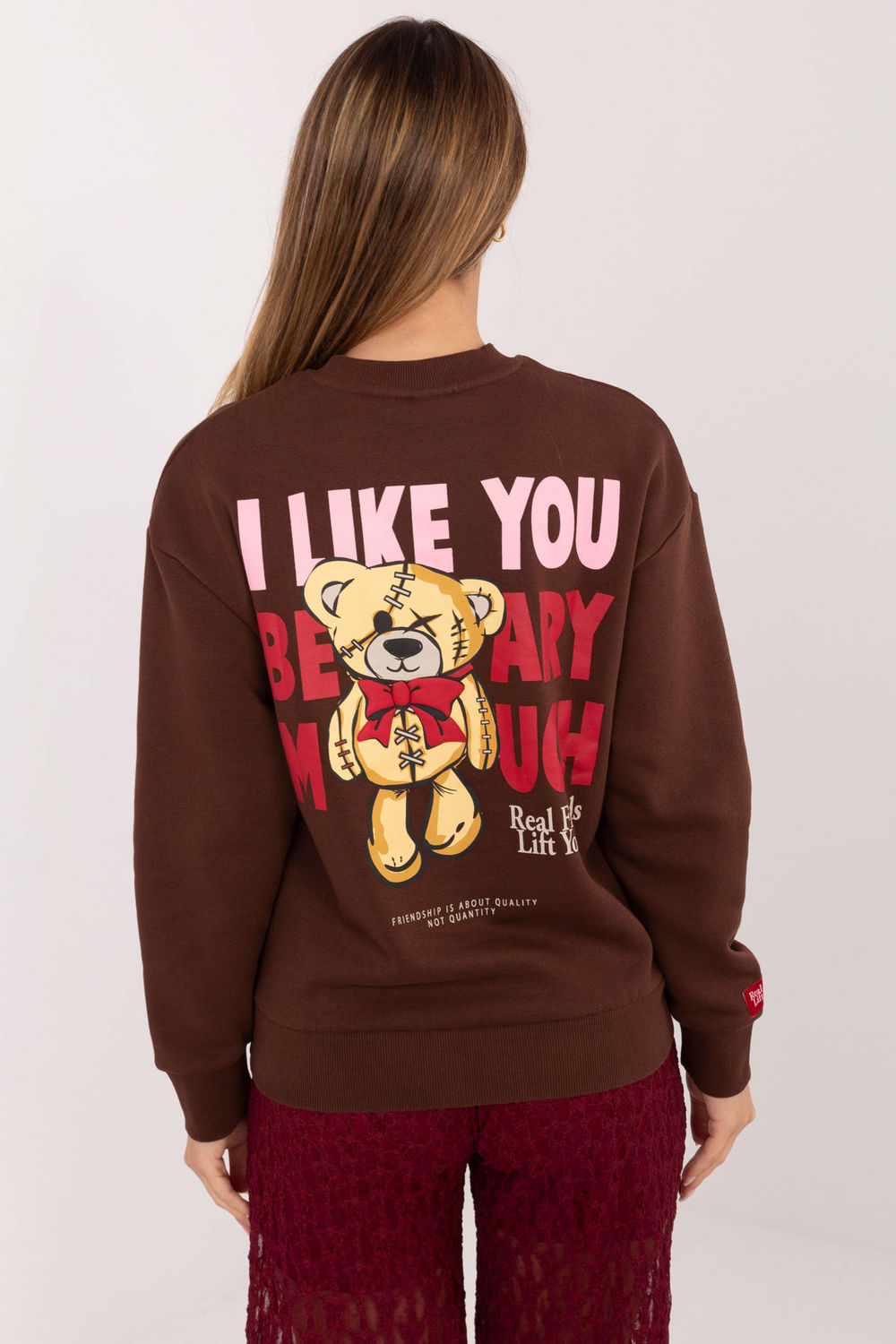 T-shirt femme Sublevel Sweatshirt Sweatshirt — brun