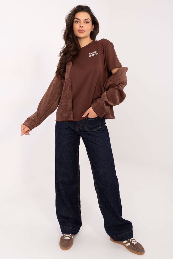 Blouse femme Sublevel — brun