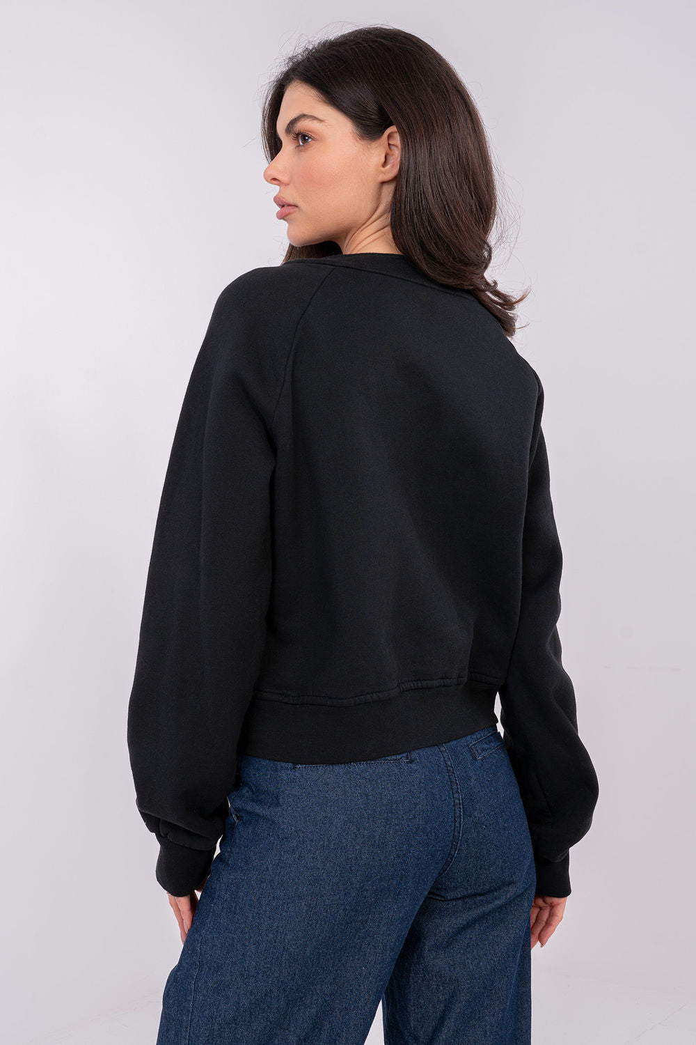 T-shirt femme Factory Price Sweatshirt Sweatshirt — noir