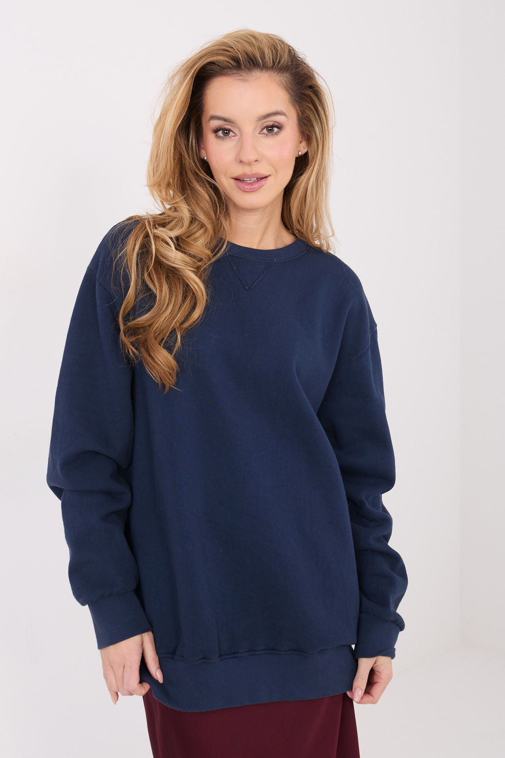 T-shirt femme Factory Price Sweatshirt Sweatshirt — bleu marine