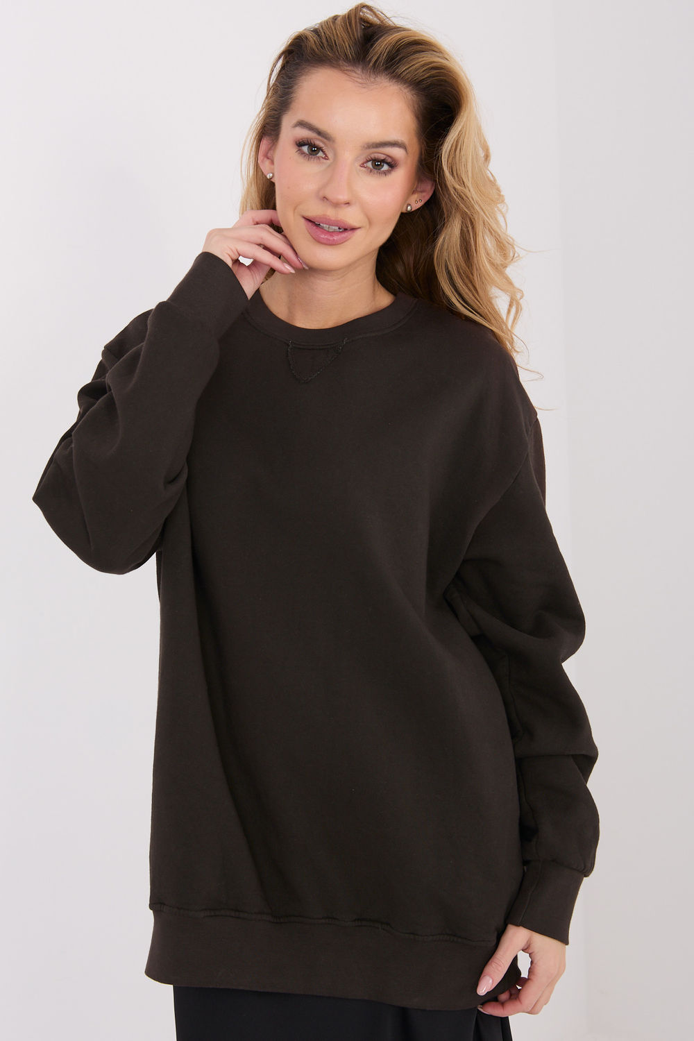 T-shirt femme Factory Price Sweatshirt Sweatshirt — brun