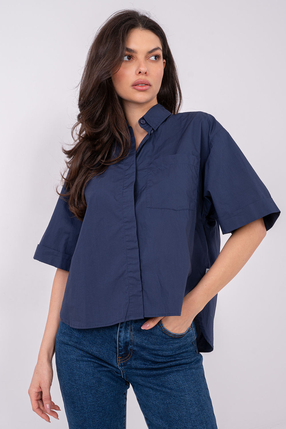 Blouse femme Sublevel — bleu marine
