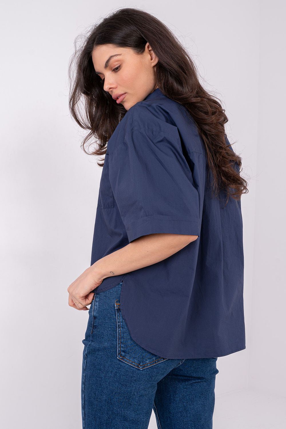 Blouse femme Sublevel — bleu marine