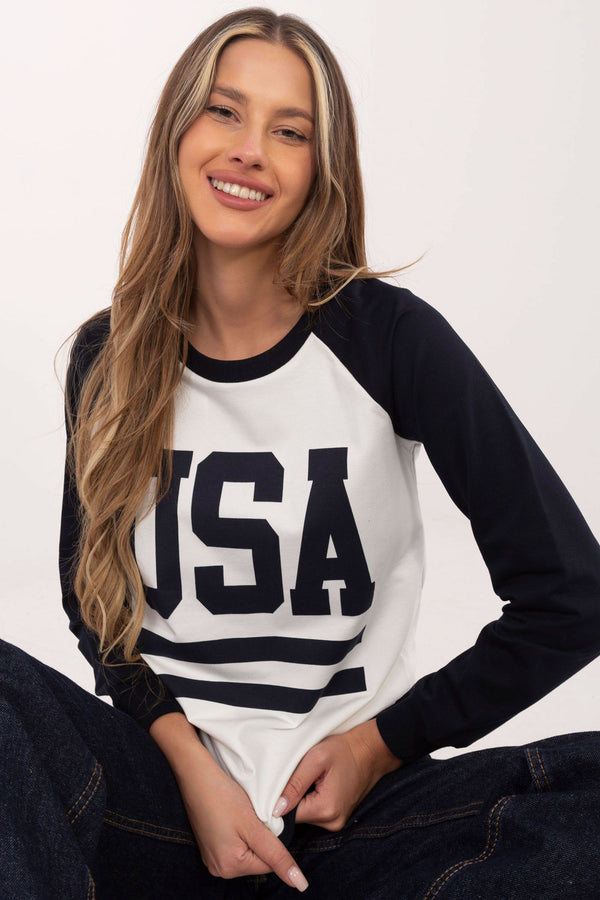 T-shirt femme Rue Paris Sweatshirt Sweatshirt — bleu marine