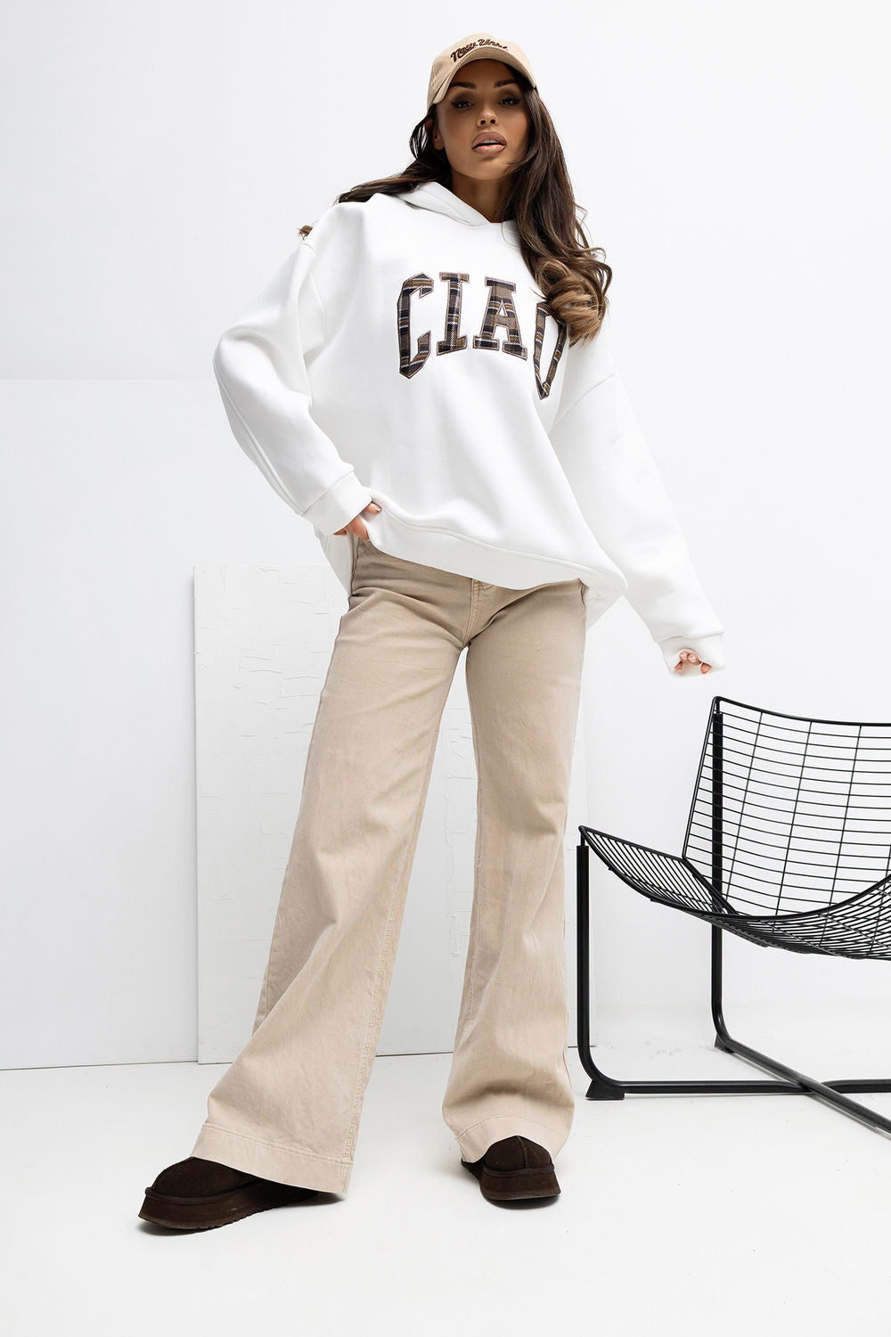 T-shirt femme Rue Paris Sweatshirt Sweatshirt — beige