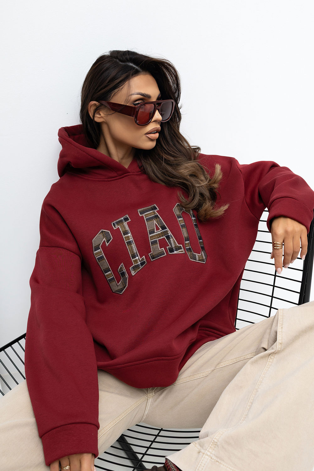 T-shirt femme Rue Paris Sweatshirt Sweatshirt — rouge