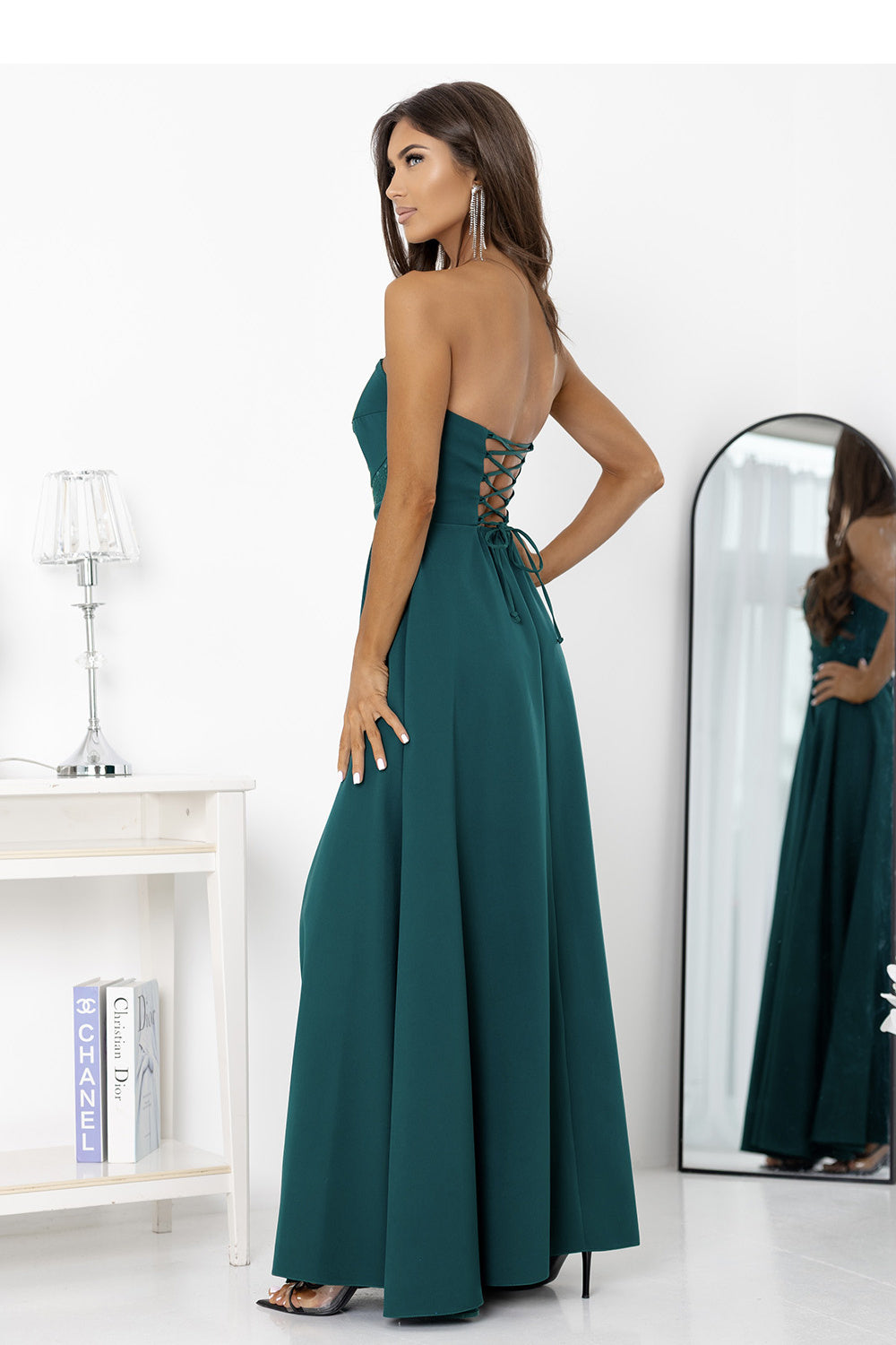 Robe femme With You Longue Longue — vert