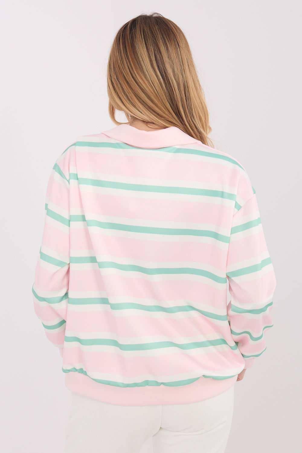 T-shirt femme Italy Moda Sweatshirt Sweatshirt — rosé