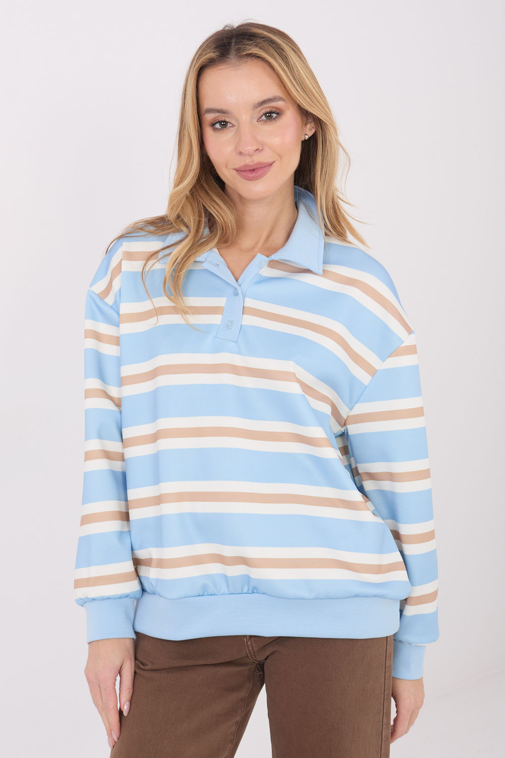T-shirt femme Italy Moda Sweatshirt Sweatshirt — bleu