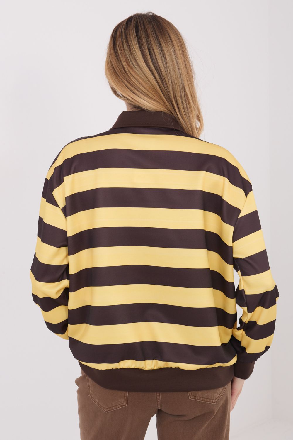 T-shirt femme Italy Moda Sweatshirt Sweatshirt — jaune
